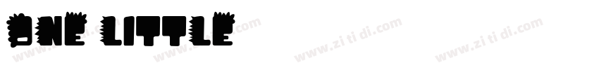 one little字体转换